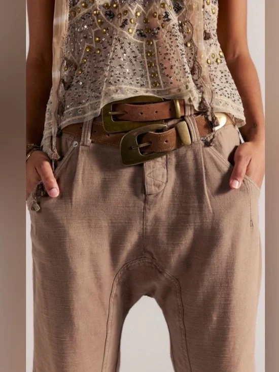 NWOT FREE PEOPLE Maven Crop in Dusted Cocoa - Picture 3 of 6
